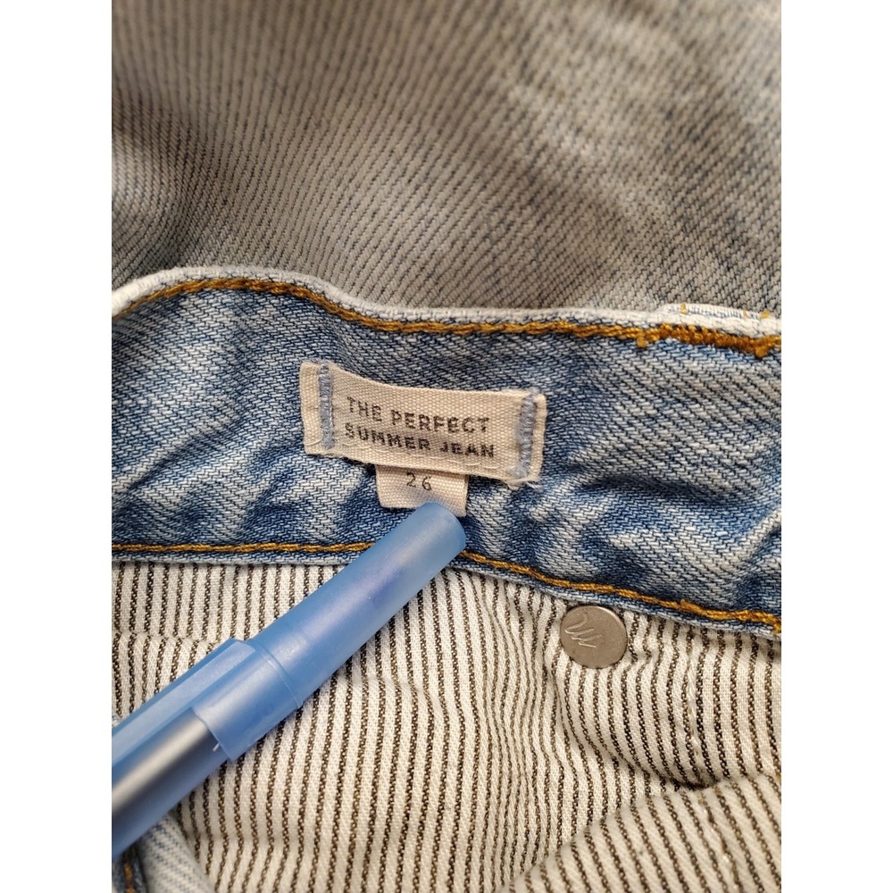 Madewell Perfect Summer Jean Light Wash Denim Size 26‎ Tapered Leg Discontinued - Picture 9 of 15